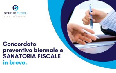 Concordato preventivo biennale e SANATORIA FISCALE in breve.