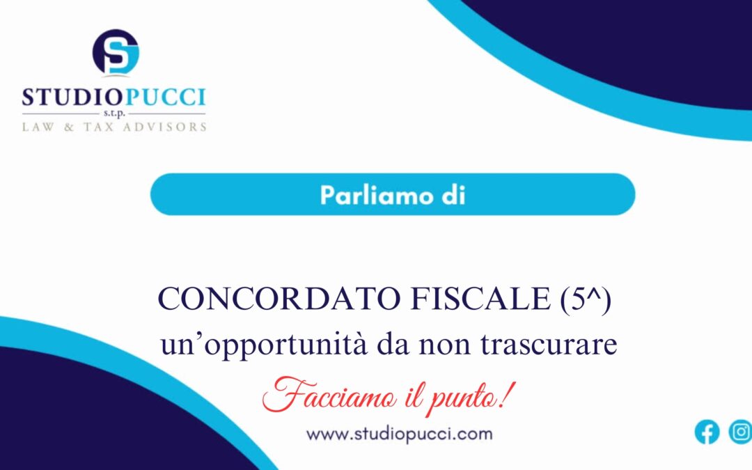 Ancora pochi giorni per aderire al Concordato Preventivo Biennale.