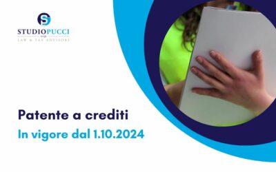 Entra in vigore la Patente a Crediti